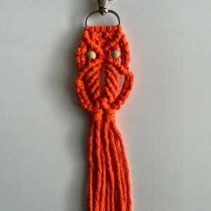Porte-clés chouettes en macramé