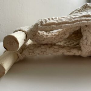 Sac à main noisetier à frange en macramé