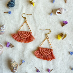 Boucles d'oreilles "Céleste" - Terracotta