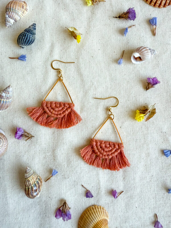 Boucles d'oreilles "Céleste" - Terracotta