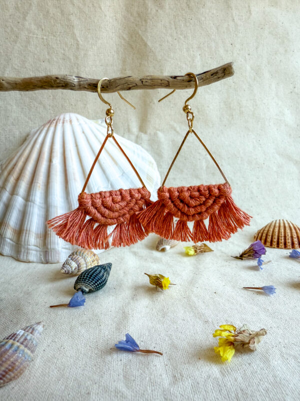 Boucles d'oreilles "Céleste" - Terracotta – Image 2