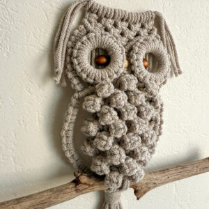 Hibou tressé - Beige – Image 3