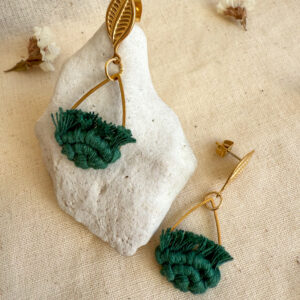 Boucles d’oreilles « Ondine » - Pine Green – Image 2