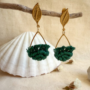 Boucles d’oreilles « Ondine » - Pine Green – Image 4