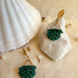 Boucles d’oreilles « Ondine » - Pine Green – Image 3