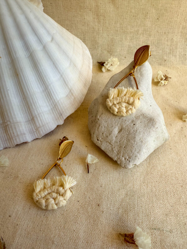 Boucles d’oreilles « Ondine » - Butter Yellow