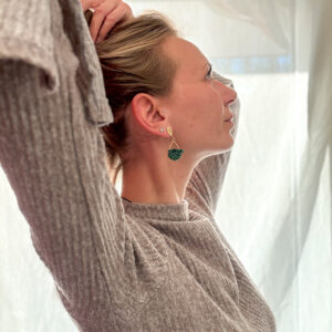 Boucles d’oreilles « Ondine » - Pine Green