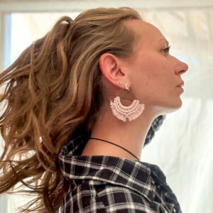 Boucles d'oreilles "Lunaria" - Pastel Pink – Image 4