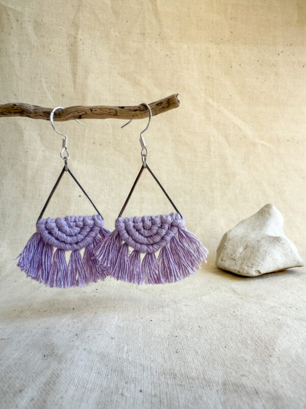 Boucles d’oreilles « Céleste » Lavender – Image 3