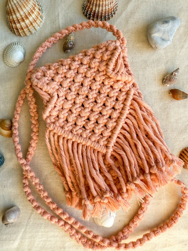 Pochette téléphone - Unicolor Peach – Image 4