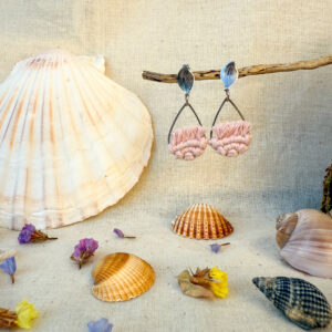 Boucles d’oreilles « Ondine » – Pastel Pink