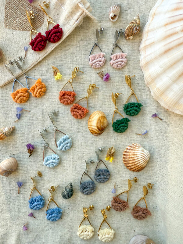 Boucles d’oreilles « Ondine » – Terracotta – Image 2