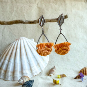 Boucles d’oreilles « Ondine » – Orange