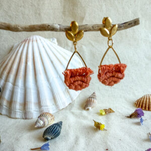 Boucles d’oreilles « Ondine » – Terracotta