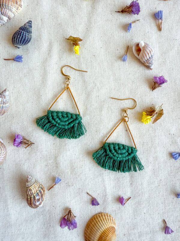 Boucles d'oreilles "Céleste" - Pine Green