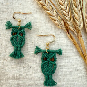 Boucles d’oreilles « Noctua » – Pine Green