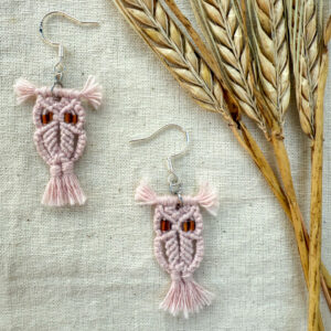 Boucles d'oreilles "Noctua" - Pastel Pink