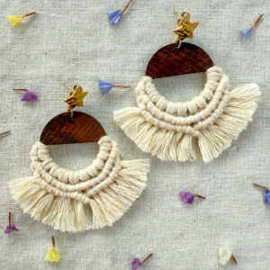 Boucles d'oreilles "Lunaria" - Butter Yellow