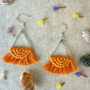 Boucles d’oreilles « Céleste » Orange