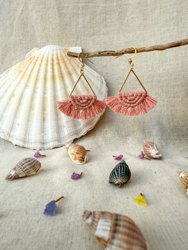 Boucles d’oreilles « Céleste » Blush – Image 2