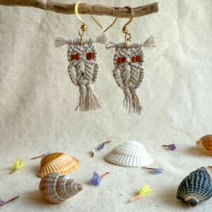 Boucles d'oreilles "Noctua" - Léopard