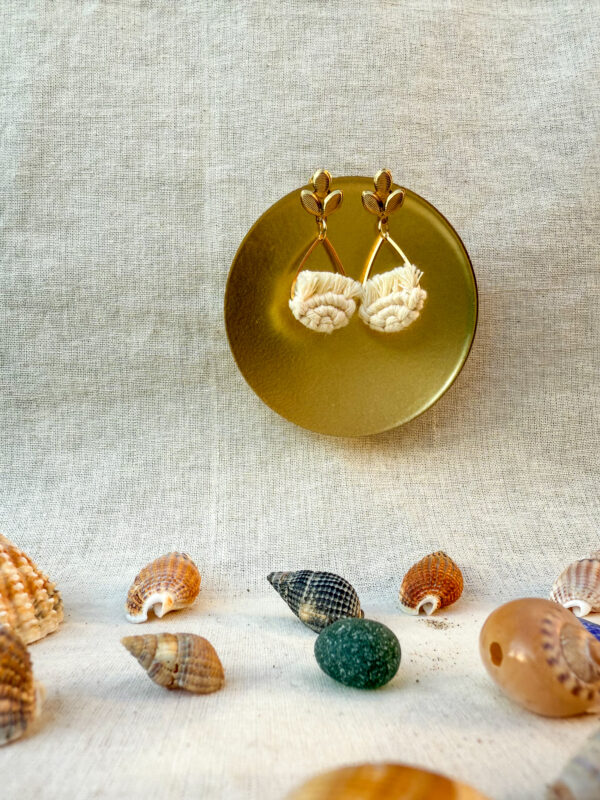 Boucles d’oreilles « Ondine » - Butter Yellow