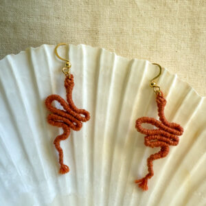 Boucles d'oreilles "Manasa" - Terracotta