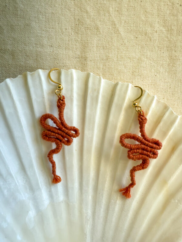 Boucles d'oreilles "Manasa" - Terracotta