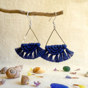 Boucles d'oreilles "Céleste" - Ink Blue