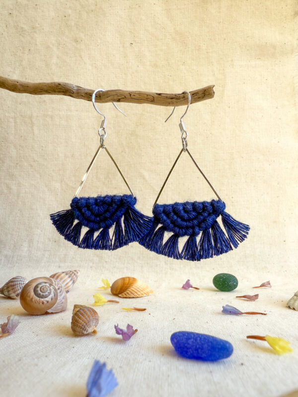 Boucles d'oreilles "Céleste" - Ink Blue