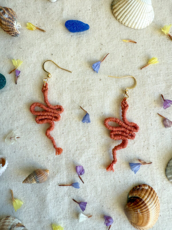 Boucles d'oreilles "Manasa" - Terracotta – Image 2