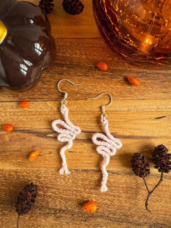 Boucles d’oreilles « Manasa » – Rose Pâle