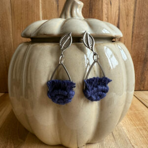 Boucles d'oreilles "Ondine" - Ink Blue