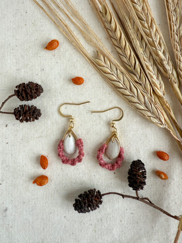 Boucles d'oreilles "Brin de Vie" - Peony – Image 2