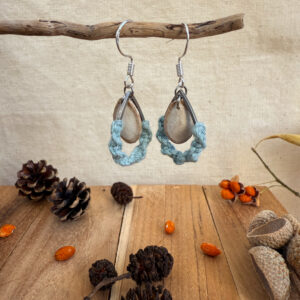 Boucles d'oreilles "Brin de Vie" - Duck Egg Blue