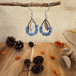 Boucles d'oreilles "Brin de Vie" - Teal