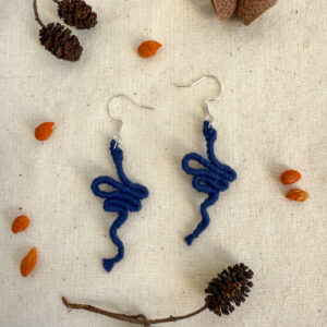 Boucles d’oreilles « Manasa » – Ink Blue