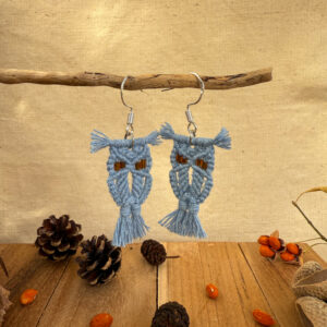Boucles d'oreille "Noctua" - Bleu Parfait