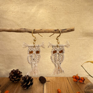 Boucles d'oreilles "Noctua" - Léopard