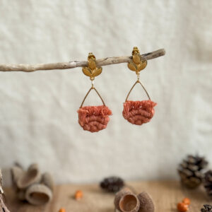 Boucles d’oreilles « Ondine » – Terracotta