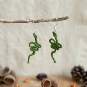 Boucles d’oreilles « Manasa » – Vert Mousse