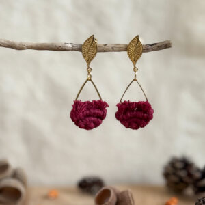 Boucles d’oreilles « Ondine » – Vin Rouge
