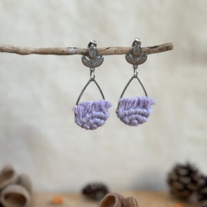 Boucles d'oreilles "Ondine" - Lavande