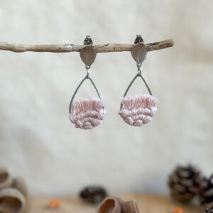 Boucles d’oreilles « Ondine » – Rose Pastel