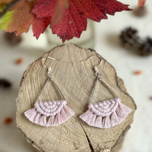 Boucles d'oreilles "Céleste" - Rose Pastel