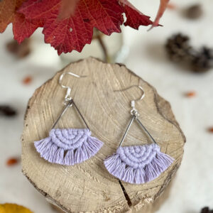 Boucles d’oreilles « Céleste » – Lavande