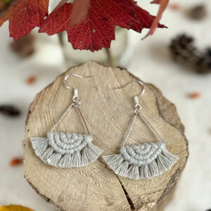 Boucles d'oreilles "Céleste" - Pale Olive