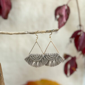 Boucles d’oreilles « Céleste » - Café