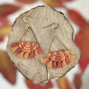 Boucles d'oreilles "Céleste - Eveil" - Terracotta & Orange