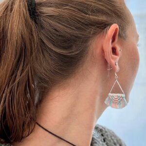 Boucles d'oreilles "Céleste - Eveil" - Misty & Rose Pâle